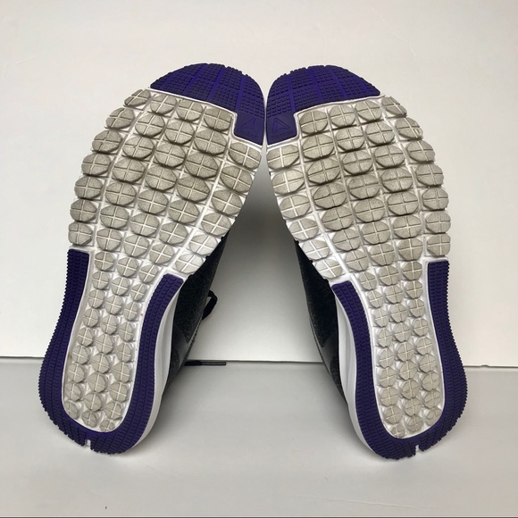 Reebok Memory Foam Black Purple Running Sneaker 6 - Picture 5 of 8